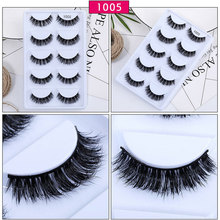 5 pairs 3D mink lashes eyelashes natural makeup eyelash extension long cross volume soft fake eye lashes winged faux cils 1005 2024 - buy cheap