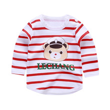 New Children's Long Sleeve T-shirt Korean Cotton Cartoon Printing Boys and Girls' Blouse 2024 - buy cheap