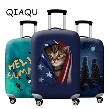 QIAQU New Suitcase Cover Thicken animal picture Travel Luggage Protective Cover Apply 18-32 Inch Accessories Cases Dust cover 2024 - buy cheap