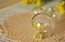 Frascos de vidro domo 50 peças, faça você mesmo terrário se encaixa 15mm configuração 25*15 frascos de exibição de vidro do globo, apenas bola de vidro 2024 - compre barato