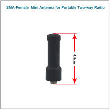 4.5cm SMA-Female UHF 400-470MHz 1.5dB Mini Antenna for baofeng walkie talkie Portable Two Way Radio 2024 - buy cheap