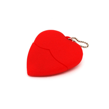 Unidad Flash USB 2,0 con forma de corazón rojo, pendrive de 128MB, 4GB, 8GB, 16GB, 32GB, regalo para amantes, disco U de boda 2024 - compra barato