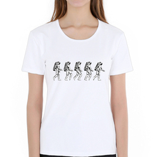 Женская футболка с космосом, свободные топы с космонавтом, белая Повседневная футболка с коротким рукавом, 2019 2024 - купить недорого