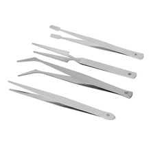 NICEYARD 4pc/Set Tweezers Stainless Steel Hand Tool DIY Crafts Modelling Soldering Trade Work Tool Electronic Assemblers 2024 - buy cheap