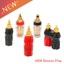 1Pcs Banana plugs Terminals Red Black Connector Amplifier Terminal Binding Post Banana Speaker Plug Jack 2024 - buy cheap
