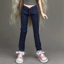 1/4 fantasia de boneca feminina bjd, traje de vestuário da moda com elástico, jeans de friso para calças jeans aod as dod, roupa de vestir, acessórios 2024 - compre barato
