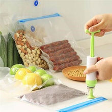 Manual Vacuum Sealer Set Vacuum Bag Hand Pump Handheld Food Vacuum Sealer Vacuum Ziplock Bags Kitchen Food Storage Bag 2024 - compre barato