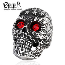 Beier new store 316L Stainless Steel ring top quality vintage  men skull ring fashion jewelry LLBR8-263R 2024 - buy cheap