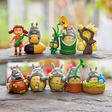 Miyazaki Hayao Anime Meu Vizinho Totoro PVC Action Figure Brinquedos Coleção Figuras Modelo de Brinquedo para Crianças Presentes de Natal 10 pçs/lote 2024 - compre barato