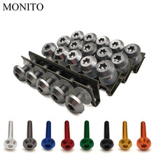 Kit de tuercas de carenado para motocicleta, 20 piezas, Clips y tornillos de sujeción para el cuerpo, para DUCATI Monster S2R 800, 821, 797, 695, 696, 796, 400, M400, 2024 - compra barato