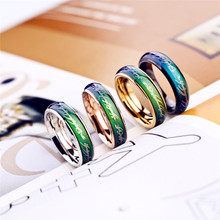 Кольцо меняющее цвет от температуры мужское кольцо настроения кольца для мужчин wo 2024 - купить недорого