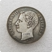 1874 FRANCE 5 Francs Napoleon IV  Silver COPY 2024 - buy cheap