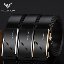 Williams Polo-Cinturón de cuero con hebilla automática para hombre, faja de tendencia, diseñador de moda, de lujo 2024 - compra barato