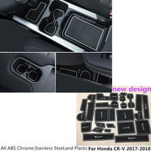 Car Groove Gate Slot Armrest Storage Rubber Non-Slip Mats Mat Inner Door Pad/Cup 21pcs For Honda CRV CR-V 2017 2018 2019 2020 2024 - buy cheap