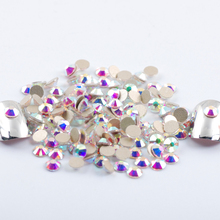 Супер AAAAA блестящие бриллианты, кристалл AB, Плоская Задняя стеклянная Стразы для ногтевого дизайна, 3D украшения для ногтей, камни для маникюра 2024 - купить недорого