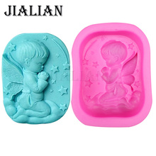 3D Baby Angel Prayer stars soap mould cake decorating tools DIY baking fondant silicone mold High quality T0340 2024 - buy cheap