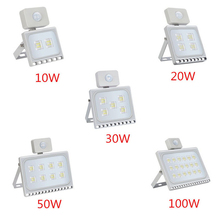 1 Pcs Ultrathin Sensor LED Flood Light 220V 10W 20W 30W 50W 100W IP65 Waterproof Spotlight Outdoor Lighting Wall Lamp Floodlight 2024 - buy cheap