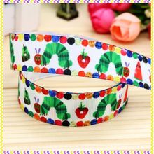 New 7/8'' Free shipping HUNGRY BUTTERFLY printed grosgrain ribbon hair bow headwear party decoration wholesale OEM 22mm H4110 2024 - buy cheap