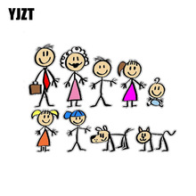 YJZT 17.7CM*13.1CM Cartoon We are  family PVC Motorcycle Car Sticker 11-00452 2024 - buy cheap