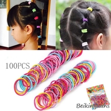 Children do not hurt the hair rope female baby hair ring hair accessories girl tie hair rubber band color hair rope headdress 2024 - buy cheap