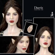 WONDERY 1/6 Scale Ep02 Daeris Ava Head Carved Europe Girl Head sculpt Model WIth Removable Ears for Pale PH Seamless body 2024 - buy cheap