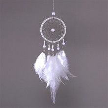 Handmade Dream Catcher Pendant Mini Car Ornaments Innovative Gifts Wind Chimes Dreamcatcher Natural Feathers Wall Hanging Decor 2024 - buy cheap