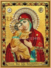 Needles for knitting diy diamond painting cross stitch Virgin Mary  the picture pastes square full diamond embroidery B117 2024 - buy cheap