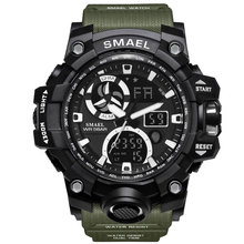 Relógio de pulso digital masculino de quartzo, relógio esportivo militar luxuoso com led e da moda, super legal, 2019 2024 - compre barato