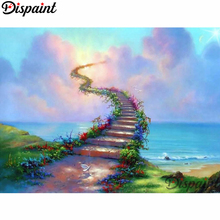 Dispaint Full Square/Round Drill 5D DIY Diamond Painting "Flower ladder scenery" Embroidery Cross Stitch 5D Home Decor A10156 2024 - buy cheap