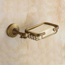 Antique Copper Brush Ceramic Soap Holder Luxury Bronze Solid Brass Soap Dish Wall Mounted Bathroom Hardware 2024 - buy cheap