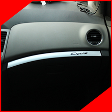 1 Pcs ABS Silver Car Glove Box Decoration Trim Cover Sticker for Chevrolet Cruze Sedan Hatchback 2009 - 2015 LHD 2024 - buy cheap