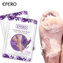 Отшелушивающая маска для ног Efero, маска для пилинга и омертвевшей кожи, носки для педикюра, крем для ног на каблуках 2024 - купить недорого
