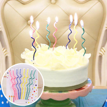 8 Pcs Home Decor Favor Supplies Environmental Protection Kids Birthday Party Curving Cake Candle Safe Flames Wedding Nontoxic 2024 - buy cheap