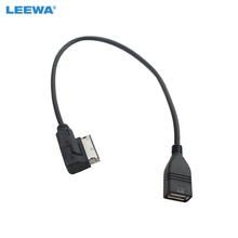 Автомобильный аудио музыкальный интерфейс LEEWA AMI/MDI/MMI к USB-кабелю адаптера для Volkswagen Jetta Mk5/Golf Mk5/Passat/Tiguan/Touareg/EOS 2024 - купить недорого