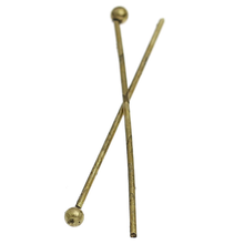 Alfileres de cabeza para 8 estaciones, Bola de bronce antiguo, 3cm de largo, 0,7mm(21 calibres),500 Uds. (B32459) 2024 - compra barato