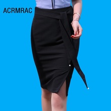 Women skirt Slim summer Solid color Thin section OL Formal skirt Women 0202 2024 - buy cheap