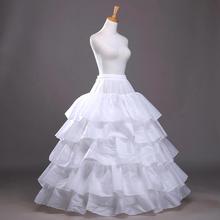 Vestido de casamento com 5 camadas de crinolina, conjunto de 4 camadas para baile, roupa de casamento de alta qualidade, 2018, frete grátis 2024 - compre barato