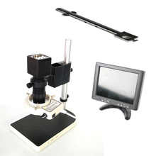 VGA выход промышленный цифровой видео микроскоп камера + 8X-130X c-крепление + 56 светодиодное кольцо для PCB SMD SMT ремонтный инструмент осмотра 2024 - купить недорого