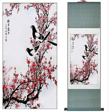 Free shipping Traditional Chinese Art Painting Home Office Decoration Chinese painting  spring birds with  plum blossom 2024 - buy cheap