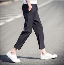 Мужские брюки-шаровары, повседневные облегающие брюки до щиколотки в Корейском стиле, большие размеры, на весну и лето, M-5xl 2024 - купить недорого