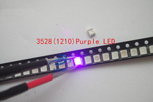 500 pçs atacado roxo potência uv top 1210 3528 uv smd smt tamanhos 2500 mcd led ultra brilhante 2024 - compre barato