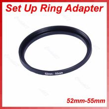 1Pc "52mm-55mm Step Up Metal Lens Filter Ring 52-55 mm 52 to 55 Stepping Adapter 2024 - buy cheap