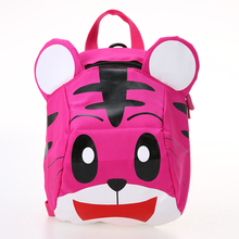 Детский рюкзак с принтом животных, с ремнями безопасности, милый рюкзак в форме тигра с защитой от потери, плюшевые игрушки для детского сада, мальчиков и девочек 2024 - купить недорого