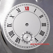 Reloj de Número Romano de movimiento de 38,9mm Ajuste de esfera negra Unitas ETA 6498 ST D11 2024 - compra barato