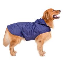 3XL-5XL дождевик для собаки светоотражающий дождевик для собаки водонепроницаемый для средних и большие собаки дождевик с поводком отверстие куртка для собаки большой 2024 - купить недорого