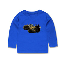 2021 Full Sleeve Boys bulldozer T Shirts Girls Summer Clothes Kids T-shirt Baby Tops Toddler Autumn Clothes 2024 - buy cheap