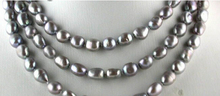 free shipping  > 50" BAROQUE GRAY FRESHWATER CULTURED PEARL NECKLACE 2024 - buy cheap