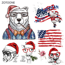 Нашивки ZOTOONE с красным медведем, термотрансферные наклейки для одежды, полоски «сделай сам», наклейки для украшения одежды, G 2024 - купить недорого