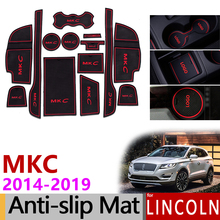 Anti-Slip Rubber Gate Slot Mat Cup Mats for Lincoln MKC 2014 2015 2016 2017 2018 2019 Accessories Stickers Car Styling 14pcs/set 2024 - buy cheap