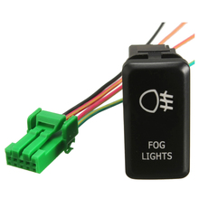 12v led interruptor de botão para luz de trabalho de neblina para toyota fixadora de poeira luzes de neblina verde 2024 - compre barato